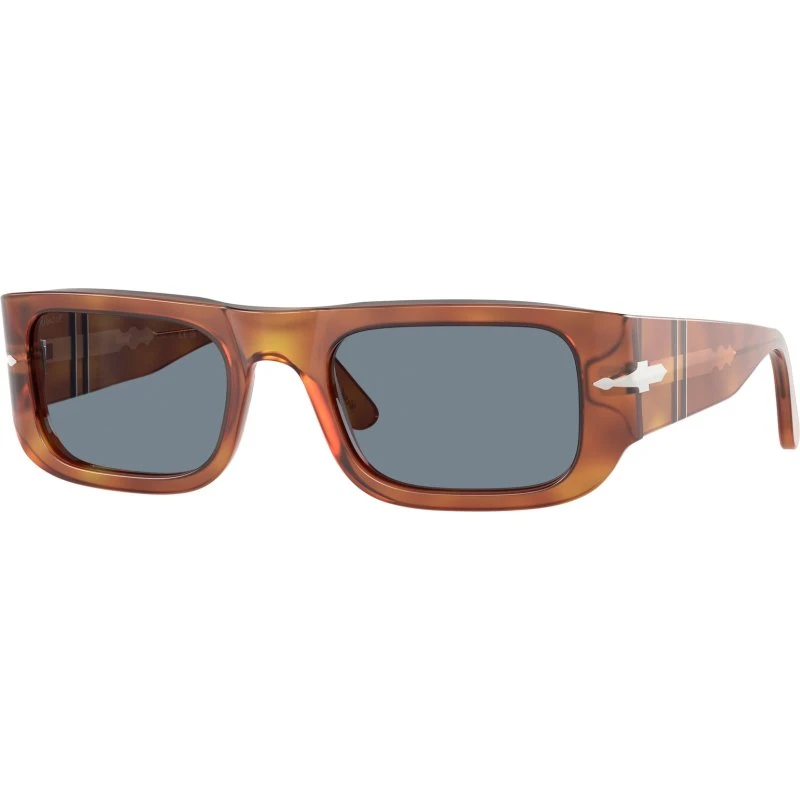 Persol PO3362S Lunettes de Soleil Acétate Marron et Bleu