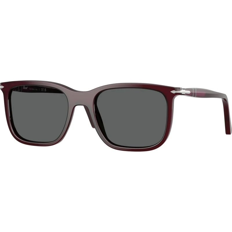Persol PO3357S Renzo 1216B1 Lunettes de Soleil Carrées Bordeaux