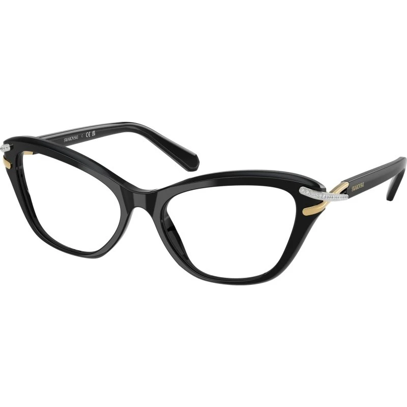 Swarovski SK2031 1001 Lunettes de vue Cat Eye en Acétate Noir