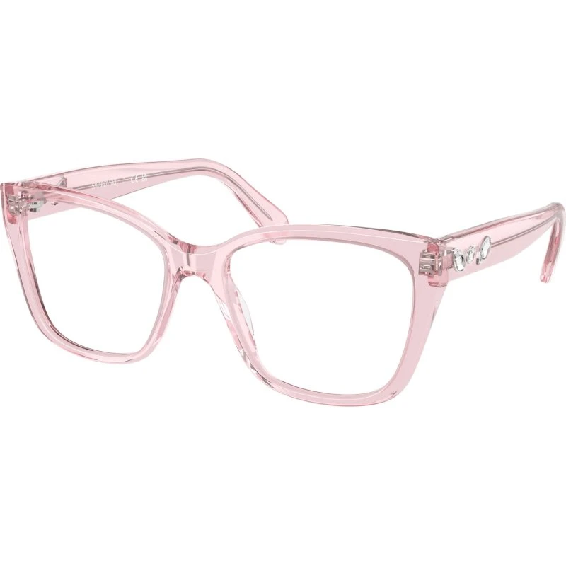 Swarovski SK2008 3001 : Montures Optiques Géométriques en Acétate Rose