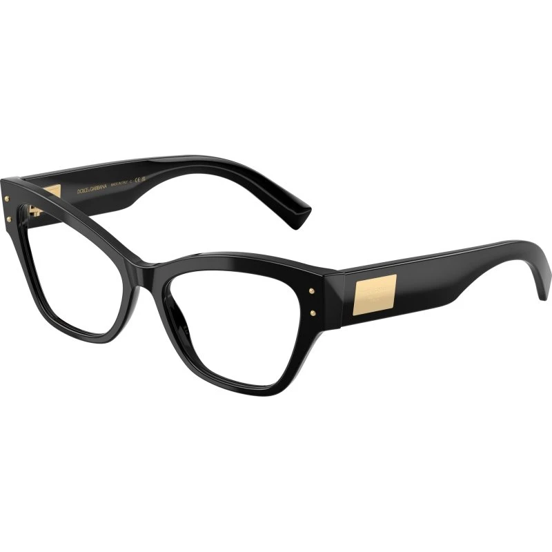 Dolce & Gabbana DG3404 501 - Montures Optiques Papillon Noires