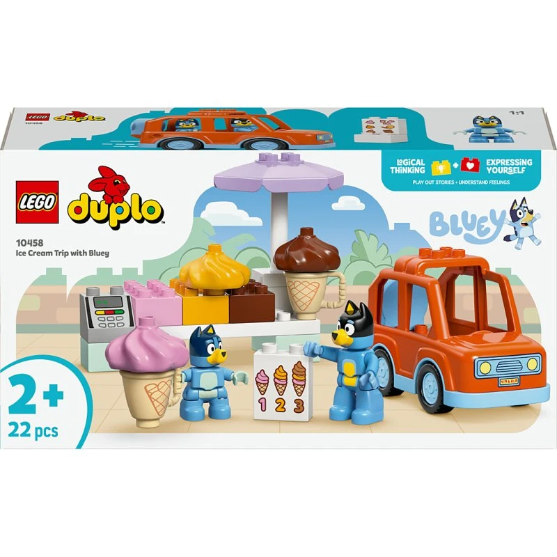 LEGO DUPLO Visite chez le marchand de glace avec Bluey 10458