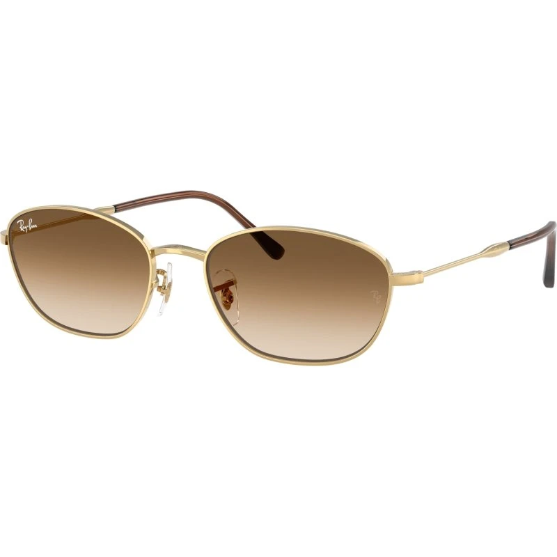 Ray-Ban RB3749 Lunettes de Soleil Géométriques Dorées pour Femme