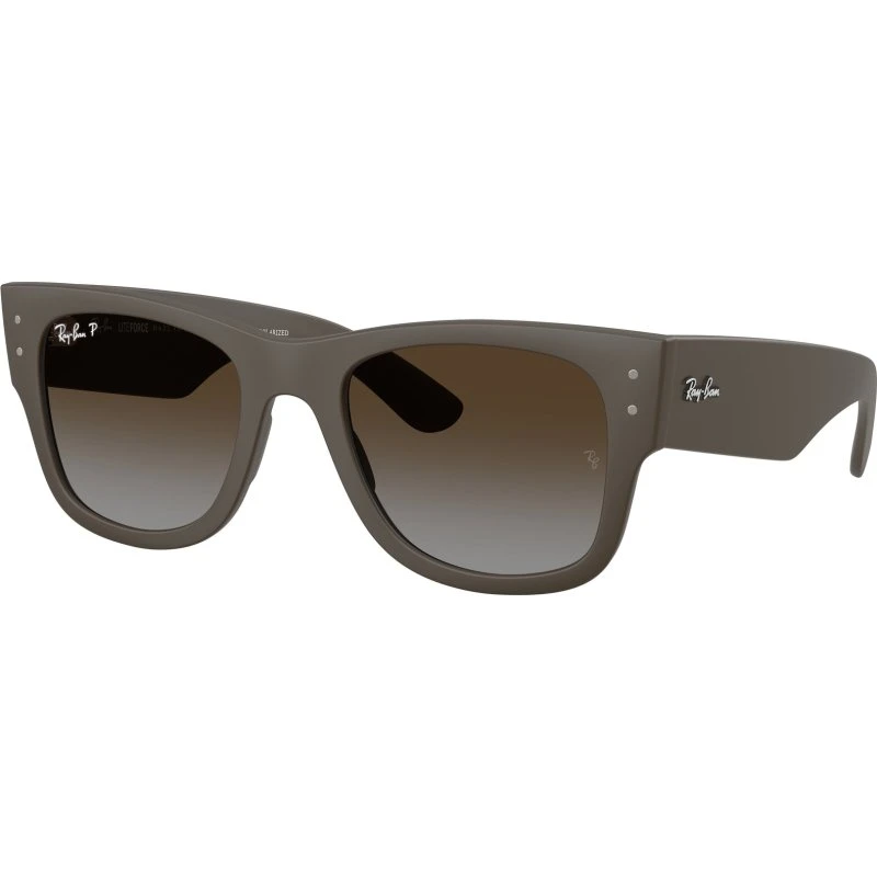 Ray-Ban RB4840S Lunettes de Soleil Carrées Polarisées Marron