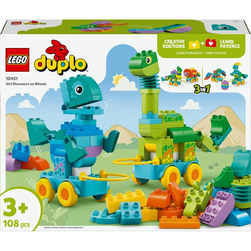 LEGO DUPLO Dinosaures sur Roues 3-en-1 10451