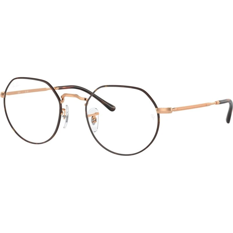 Ray-Ban RX6465 Jack - Montures Optiques Métal Géométrique Havane