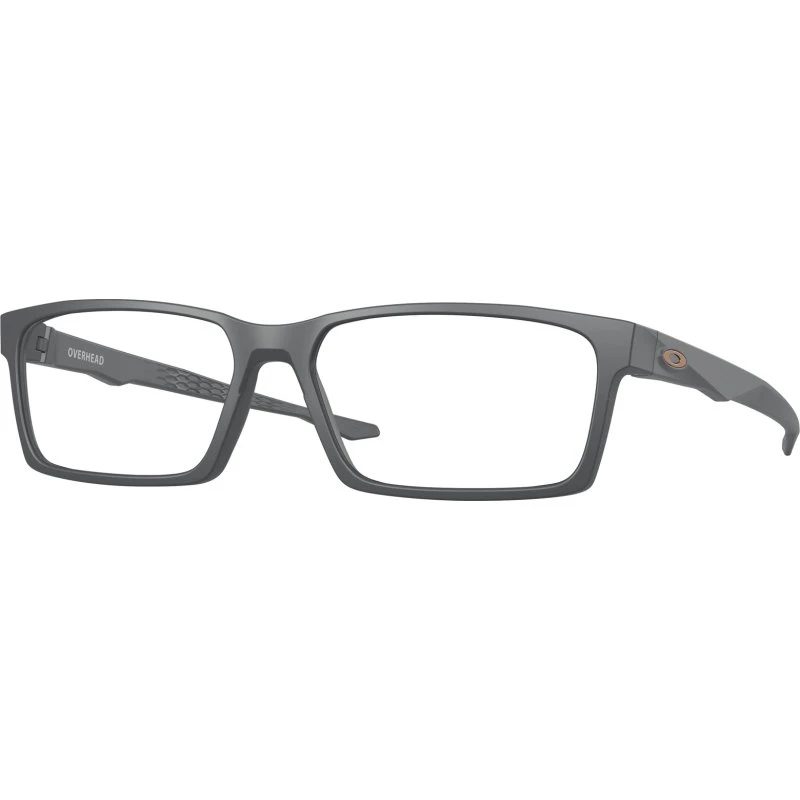 Oakley Homme OX8060 Overhead - Montures Optiques Carrées Grises