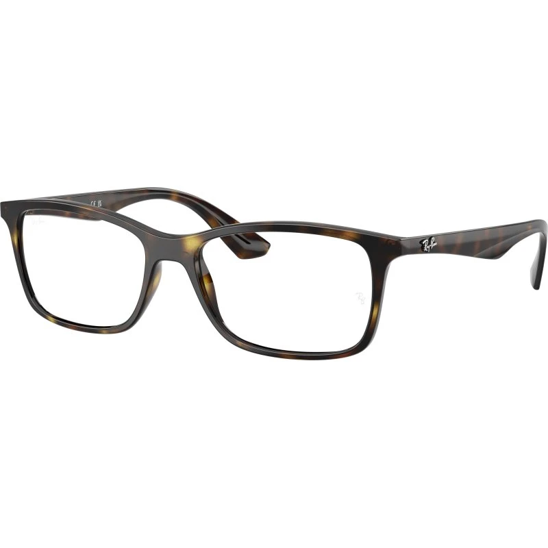 Ray-Ban RX7047 Lunettes de Vue Carrées Écailles Tortue Transparent