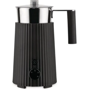 Alessi Mousseur à lait Plissé Black - 35 cl