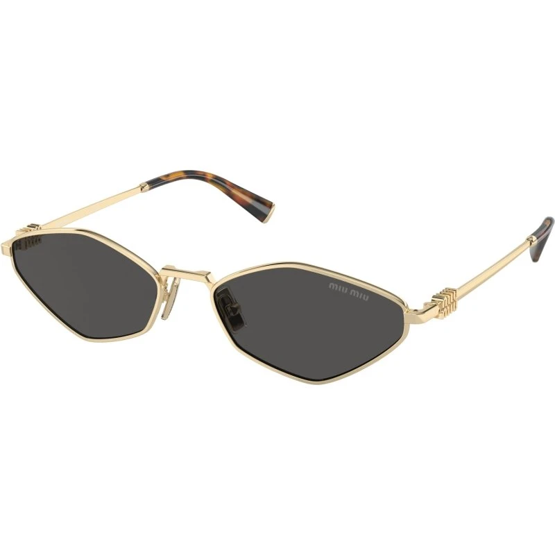 Miu Miu MU 56ZS ZVN5S0 Lunettes de Soleil Géométriques Dorées