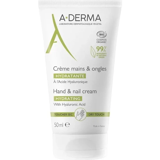 A-DERMA Crème mains & ongles bio 50 ml
