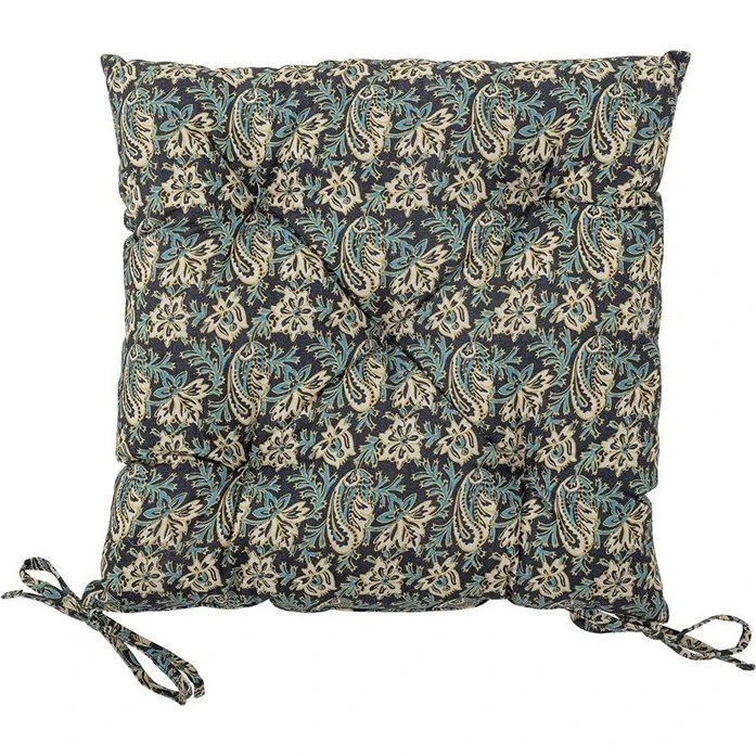 Bloomingville Coussin Abiha bleu 45x45 cm