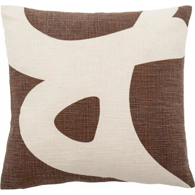 Bloomingville Ebrar Coussin Marron 40x40 cm