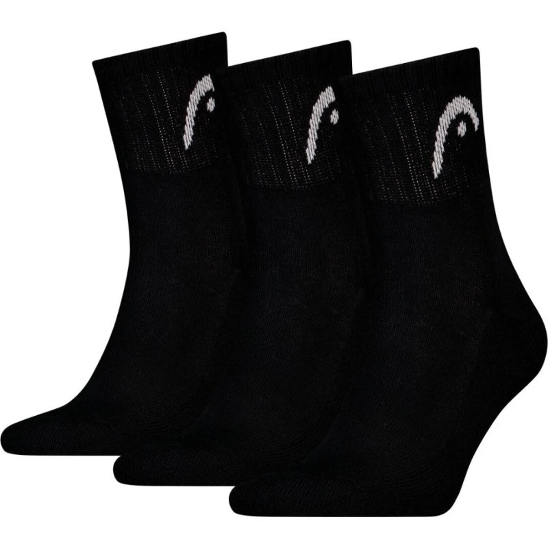 HEAD Chaussettes d'entraînement All Sports - Pack de 3 - Noir
