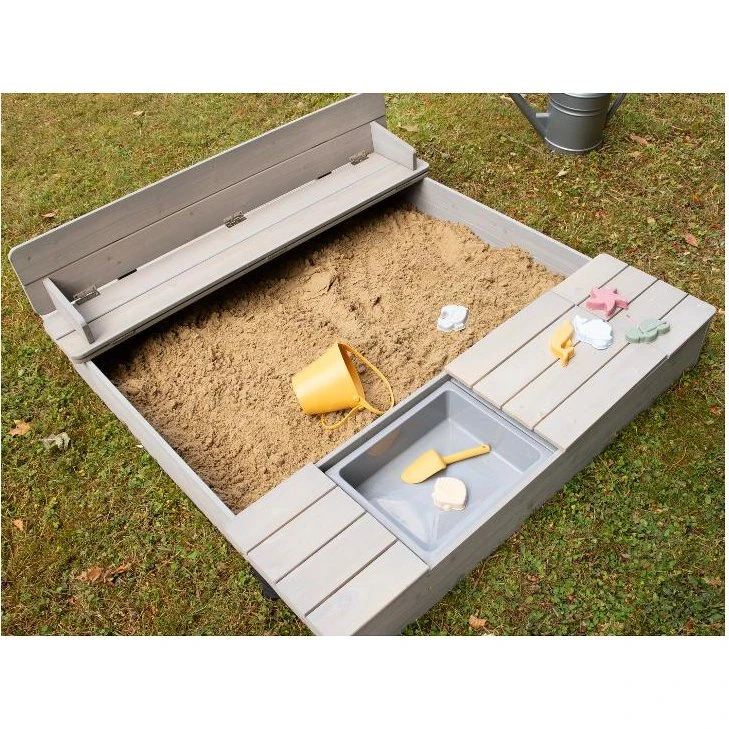 roba Sandkasten 'Outdoor+' grau lasiert, 125x120 cm