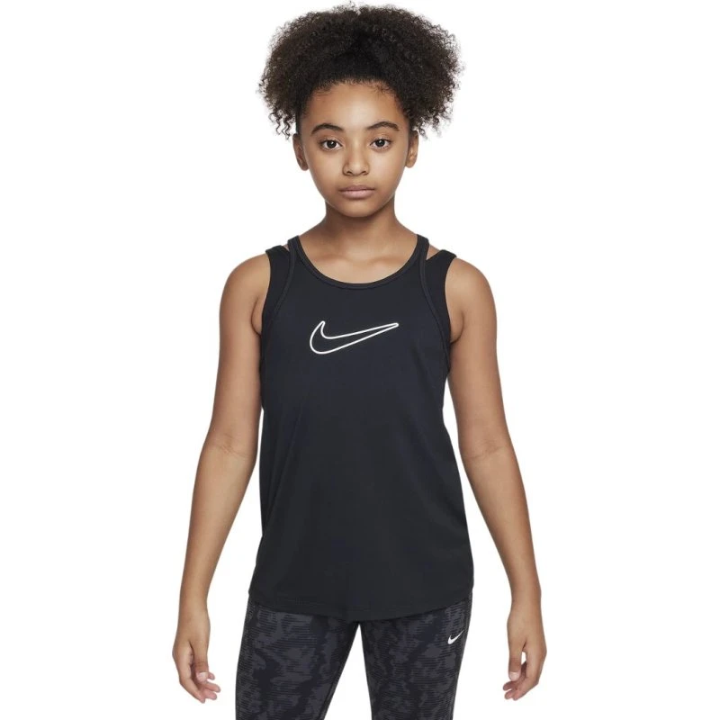 Nike One Classic Girls Dri-FIT Tank Top - Noir
