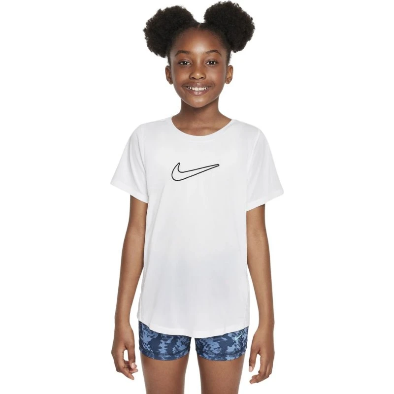 Nike One Fitted T-shirt Court à manches courtes - Blanc