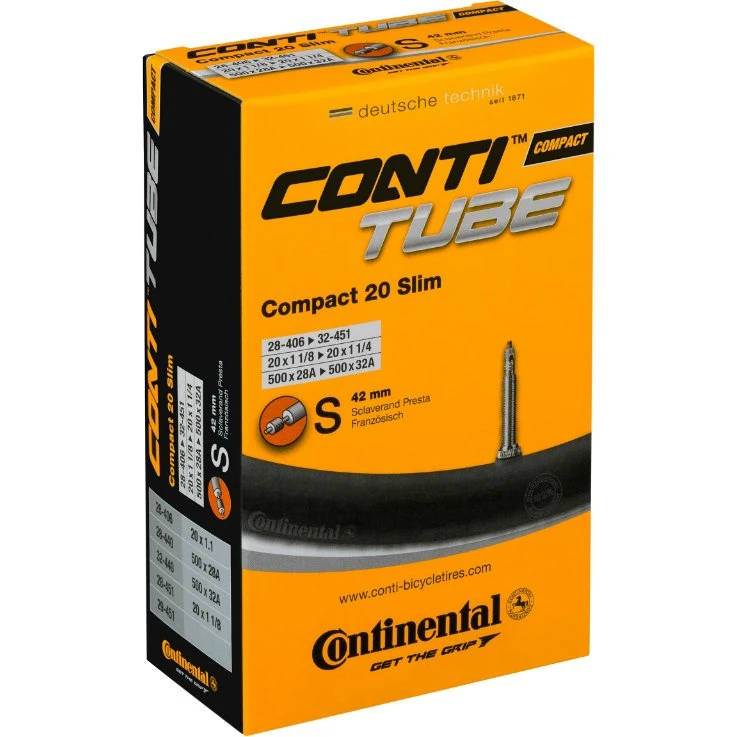 Continental Chambre à Air 20x1-1/8" Presta 42 mm