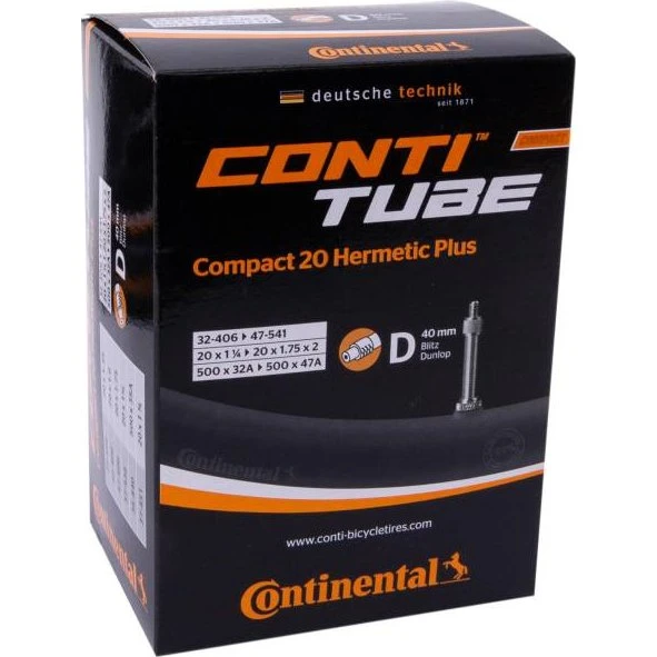 Continental Compact Hermetic Plus 20 V.Dunlop 40mm Noir