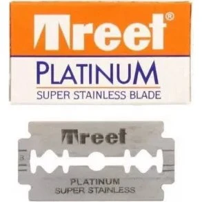 Treet Platinum Super Stainless - Lames de Rasoir 100 Pièces