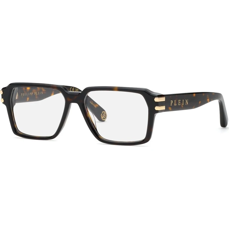 Philipp Plein VPP223 PLEIN ICON 722 - Montures Optiques Géométriques Havane