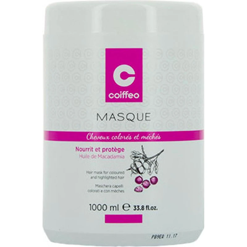 Coiffeo Masque Cheveux Colorés Bleu Libellule 1000 ml