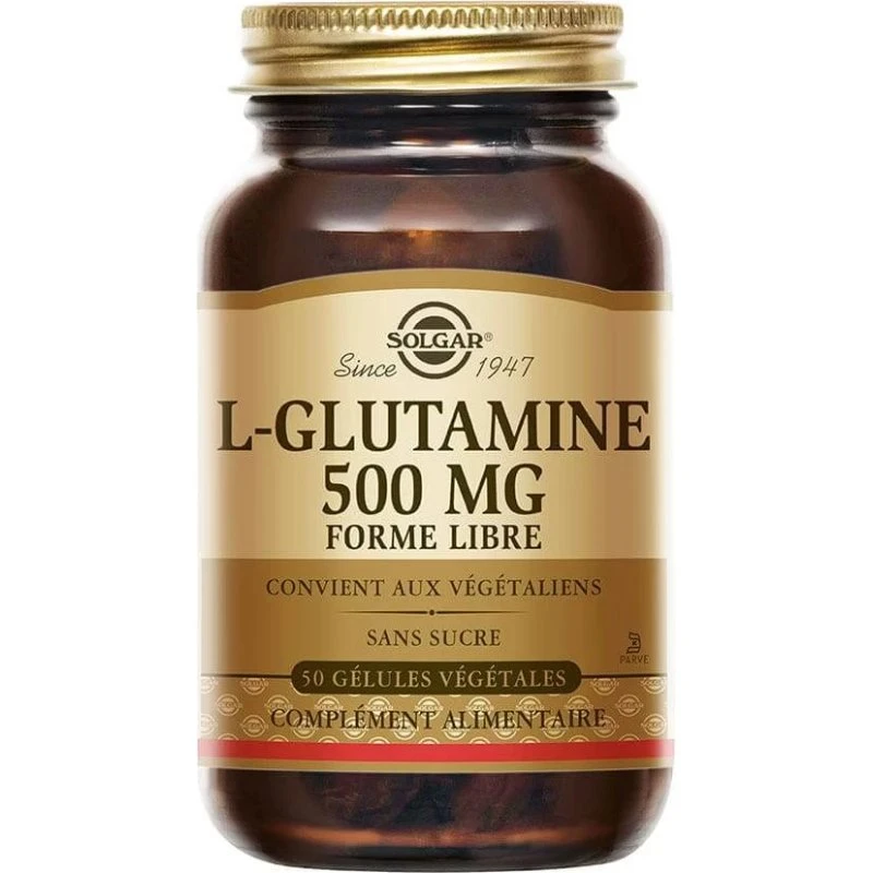 Solgar L-Glutamine 500 mg - 50 Gélules Végétales