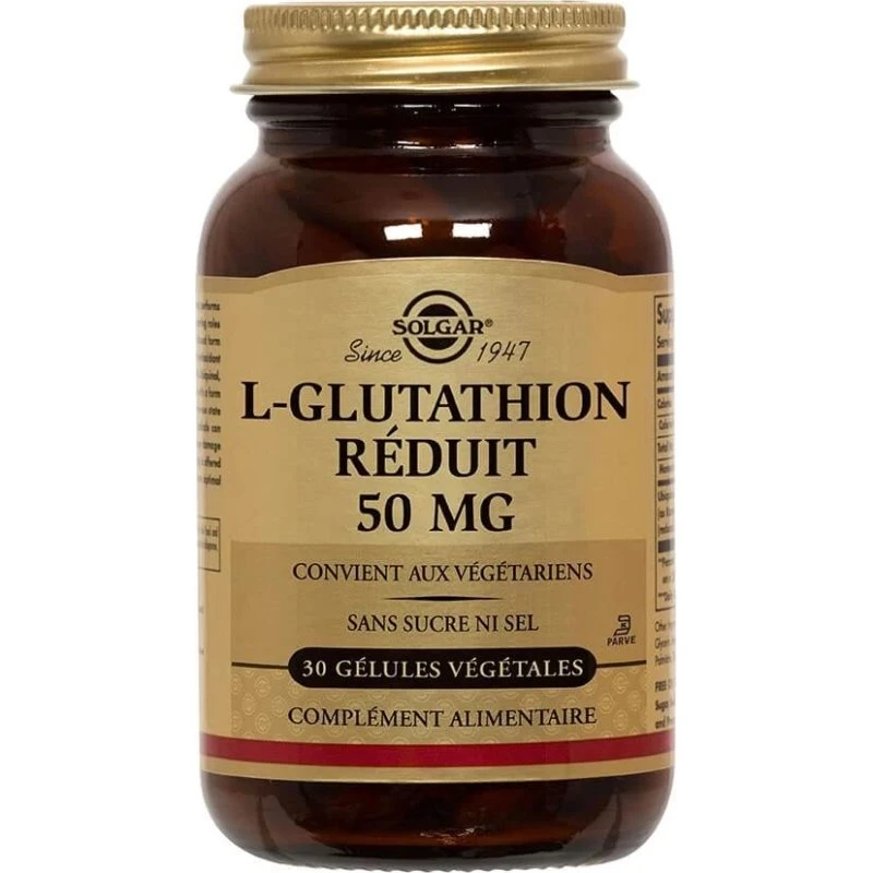 Solgar L-Glutathion Détox et Immunité - 30 Gélules Végétales