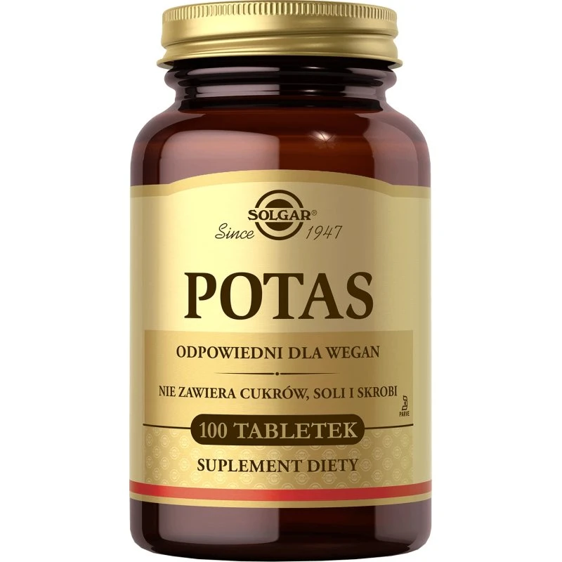 Solgar Potassium 99mg - 100 Comprimés