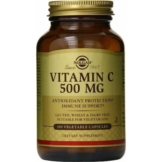 Solgar Vitamine C 500 mg - 100 Gélules Végétales