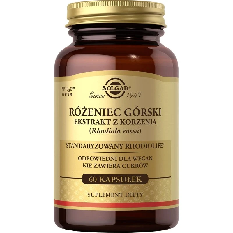Solgar Rhodiola Rosea - Extrait de Racine - 60 Gélules