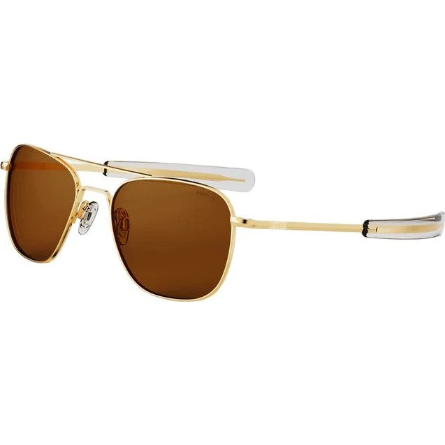 Randolph Engineering AF057 Lunettes de Soleil Carrées Polarisées Or