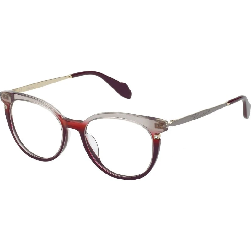 Blumarine VBM170S 0AQ8 - Montures Optiques Pantos en Acétate Rouge