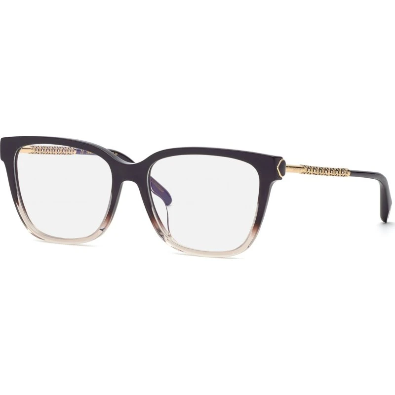 Chopard VCH333W 0D78 - Lunettes Optiques Carrées en Acétate Violet
