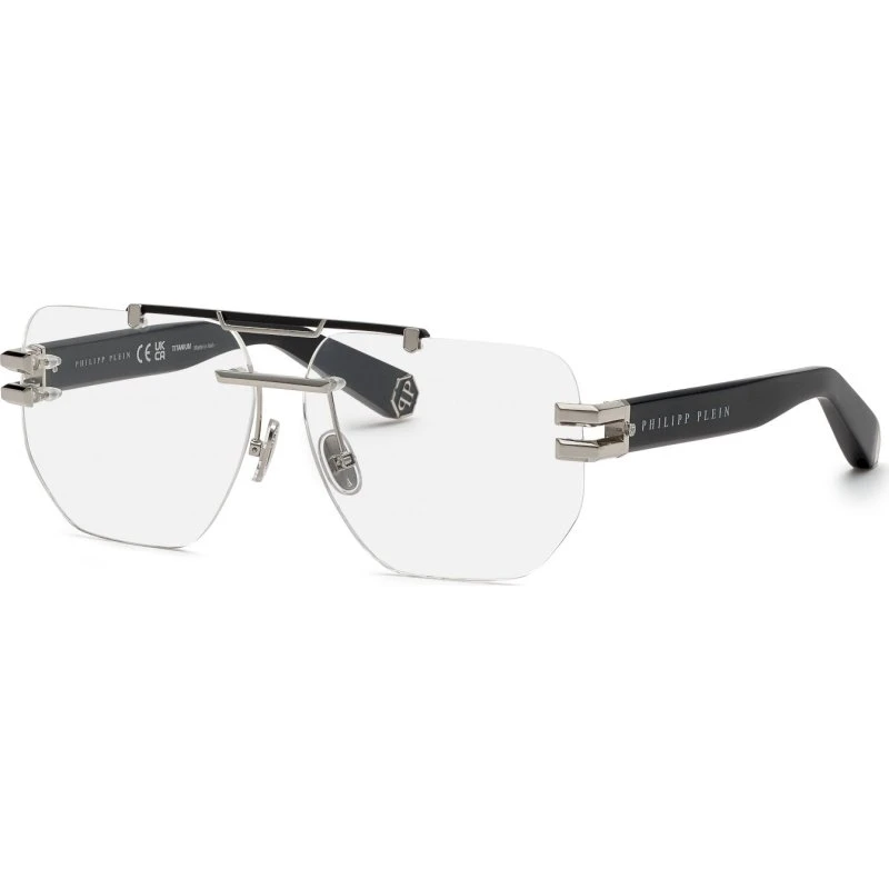 Philipp Plein Homme VPP087M Plein Pleasure - Lunettes Carrées Palladium