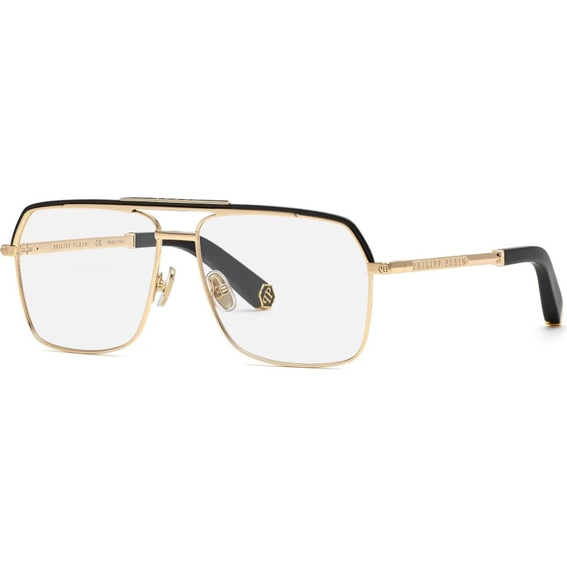 Philipp Plein Homme VPP085M Pure Plein - Monture Carrée Or Rose
