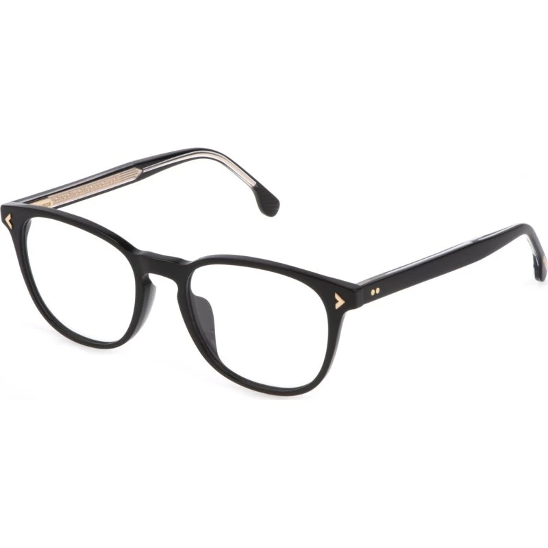 Lozza VL4291 Capri Lunettes Optiques Carrées en Acétate Noir
