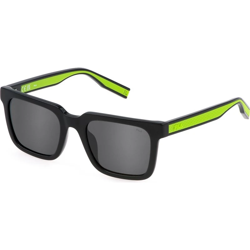 Fila Lunettes de Soleil SFI526 AAUX Carrées Gris Miroir