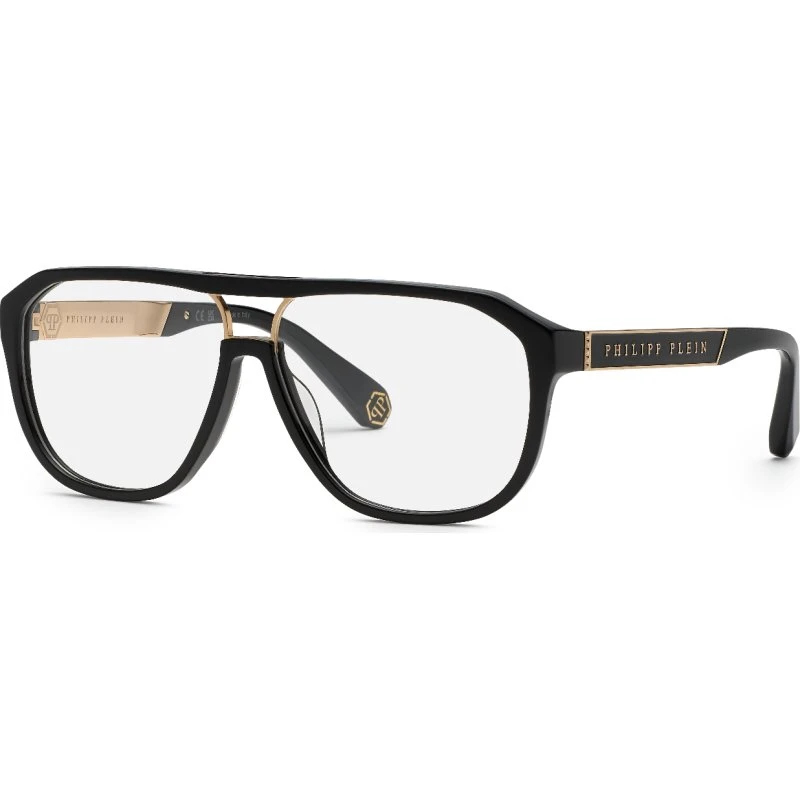 Philipp Plein VPP118M PLEIN MILITARY - Lunettes de vue géométriques noires