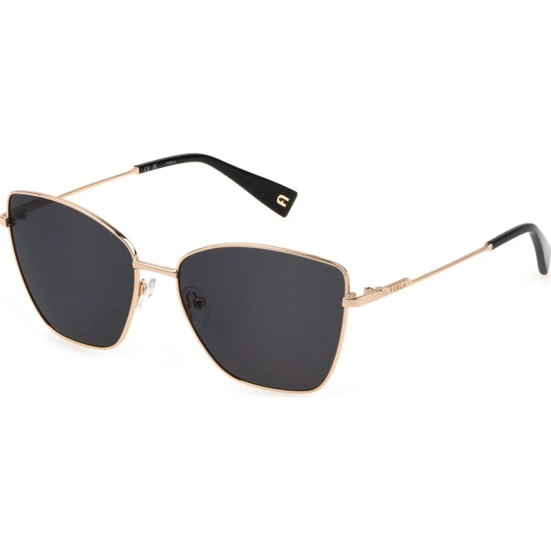 Furla SFU738 594 Lunettes de Soleil Papillon en Métal Doré