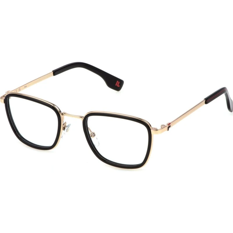 Fila VFI718V 700 Lunettes Optiques Carrées en Métal Noir
