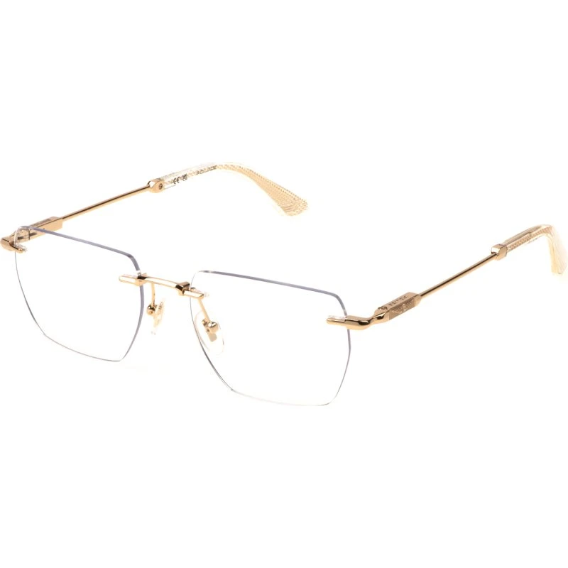Police VPLN27 HORIZON 9 - Lunettes Optiques Homme Métal Or Géométrique