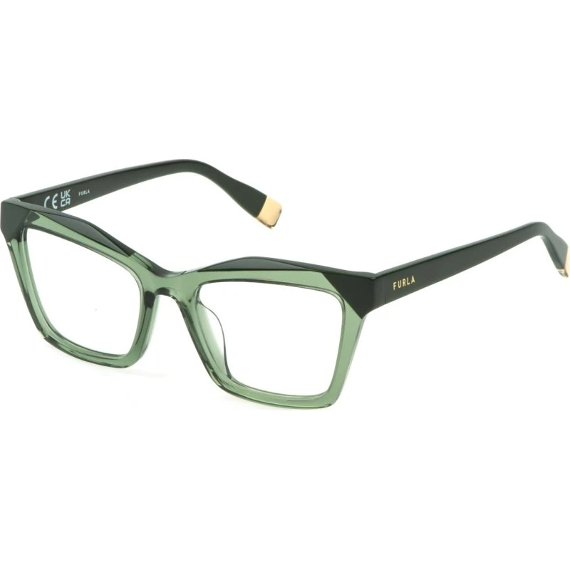 Lunettes de vue Furla VFU767V Vert Géométrique