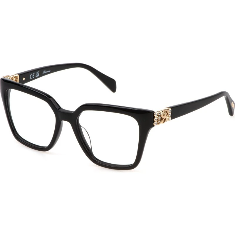 Blumarine VBM851S 700 - Lunettes de vue carrées en acétate noir