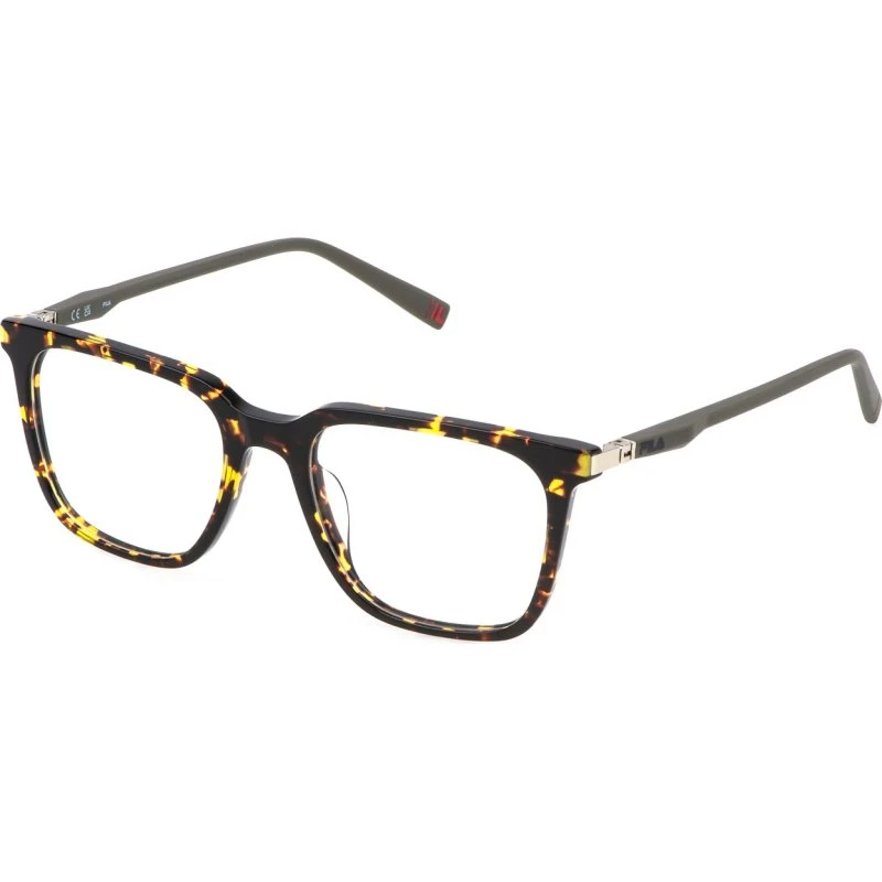 Fila VFI876 779 - Lunettes Optiques Carrées en Acétate Havana