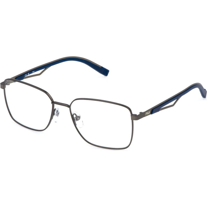 Fila Homme VFI879 Montures Optiques Métal Gris Carré