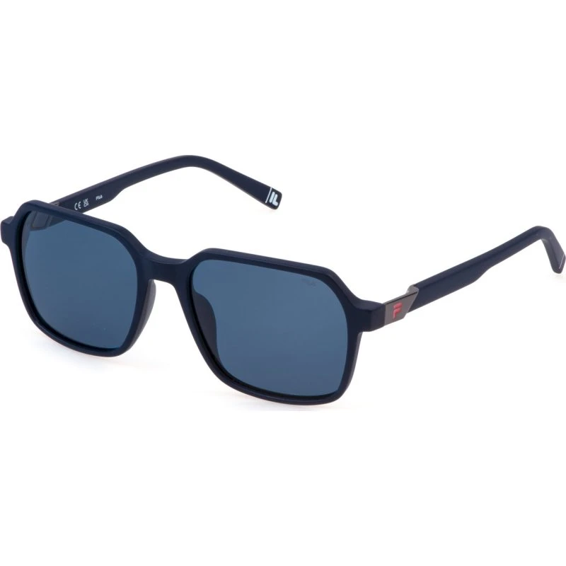 Fila Lunettes de Soleil Homme SAM890V Géométriques Bleues