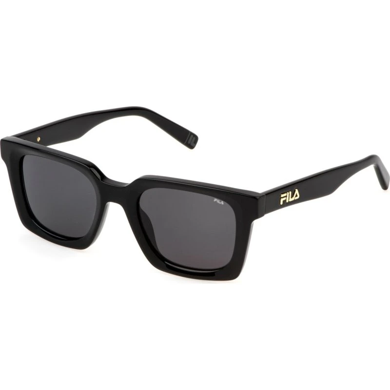 Fila Lunettes de Soleil Homme SFI897 Carré Noir Fumée