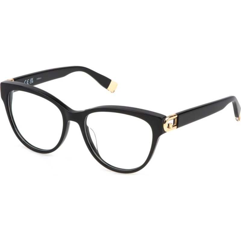 Furla VFU827 Montures Optiques Papillon Noir pour Femme