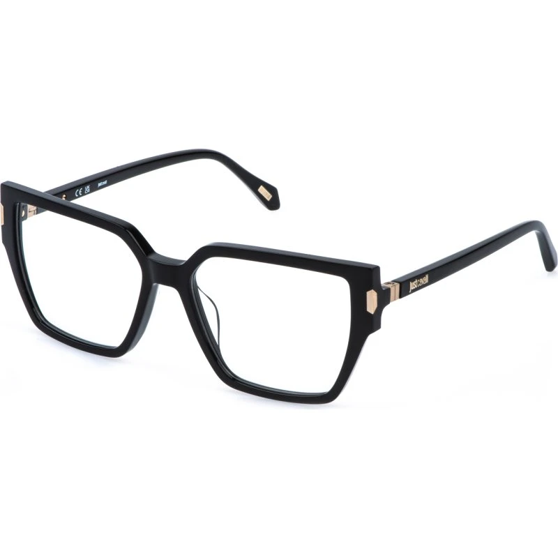 Just Cavalli VJC127 700 Lunettes de Vue Carrées en Acétate Noir